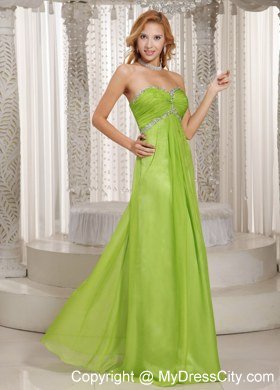 Spring Green Sweetheart Prom Dresses with Floor-length 2013