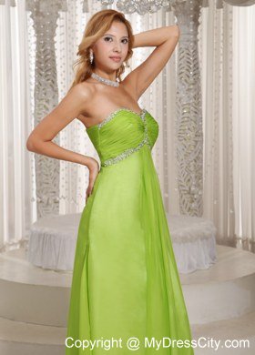 Spring Green Sweetheart Prom Dresses with Floor-length 2013