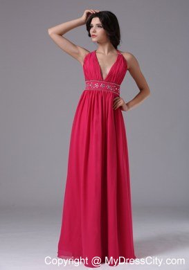 Cheap Coral Red Halter Backless For 2013 Junior Prom Dress for Girl