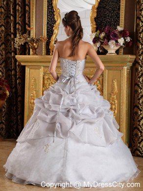 Pick Up and Beading Grey Sweetheart Quinceanera Dress Under 300