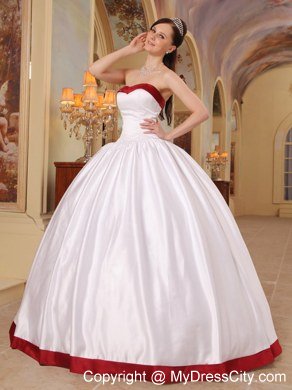 White Sweetheart Lace up Simple Quinceanera Dress with Sleeveless