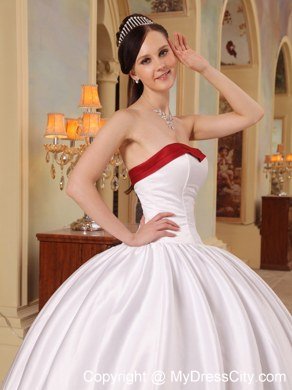 White Sweetheart Lace up Simple Quinceanera Dress with Sleeveless