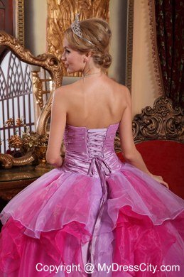 Affordable Sweetheart Beading Ruffles Colorful Quinceanera Dress