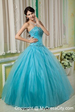 Hottest Style Beaded Sweetheart Tulle Ruches Quinceanera Dress