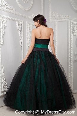 Elegant Strapless Tulle Beading and Feather Dress for Quince