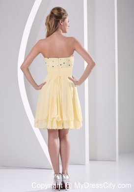 Sweetheart Knee-length Cocktail Dress with Beading and Cool Back