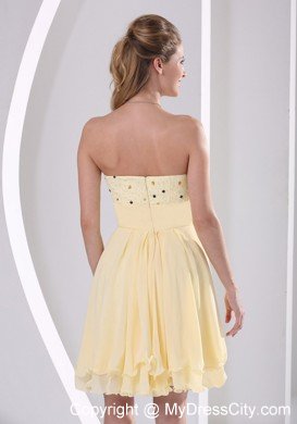 Sweetheart Knee-length Cocktail Dress with Beading and Cool Back