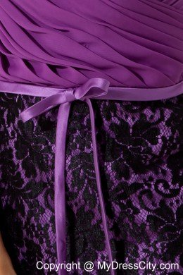 Purple Column Spaghetti Straps Ruches Short Prom Cocktail Dress