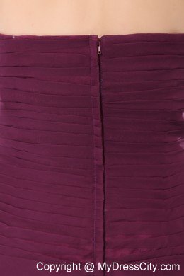 Cheap Burgundy Ruffled Layers Short Cocktail Dress with Ruches