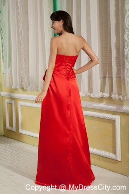 Sweetheart Beaded Ruching Red 2013 Formal Dresses for Dama