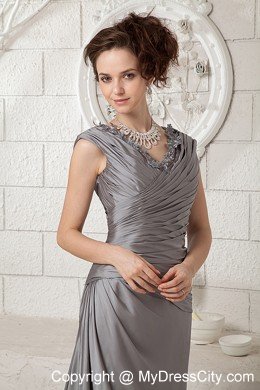 The Most Popular Gray V-neck Homecoming Dress with Ruche