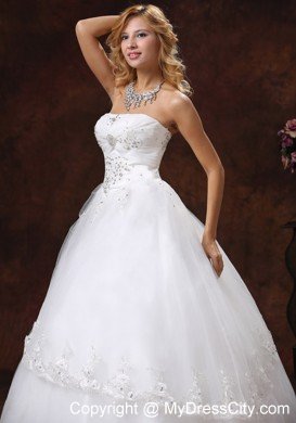 Puffy Beading Decorate Sweetheart 2013 Summer Wedding Dress