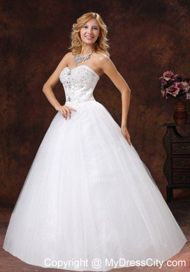 Long Spring Flowers Decorate Bust Strapless Princess Wedding Gowns