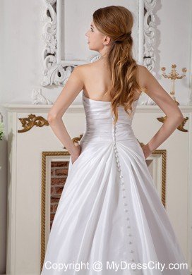 Modern A-line Court Train Appliques Taffeta Sweetheart Wedding Gown