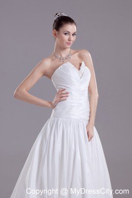 Appliques with Beading Wedding Dress With Ruffles Court Train