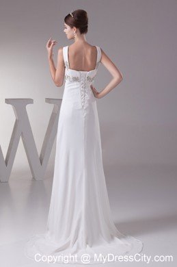 Appliques Straps Empire Maternity Wedding Dress For 2013