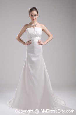 Amazing Styles Strapless Taffeta Court Train Wedding Dress