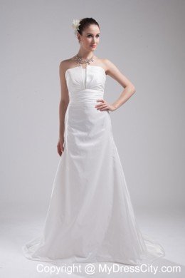 Amazing Styles Strapless Taffeta Court Train Wedding Dress