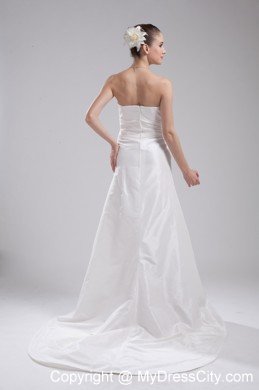 Amazing Styles Strapless Taffeta Court Train Wedding Dress