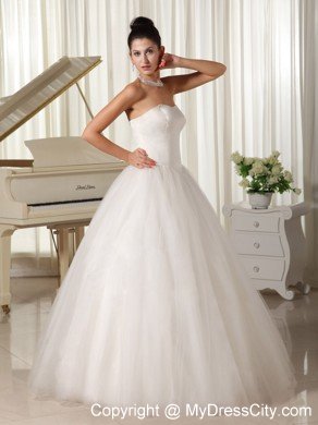 Cheap Simple Tulle Sweetheart Princess 2013 Wedding Reception Dress