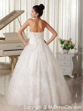 Cheap Simple Tulle Sweetheart Princess 2013 Wedding Reception Dress