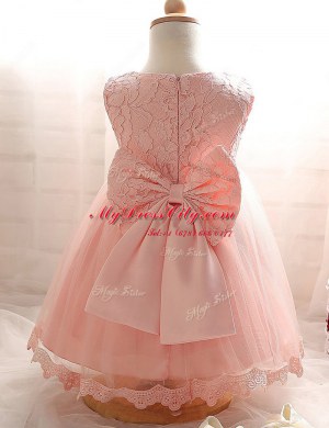 Scoop Sleeveless Lace Zipper Toddler Flower Girl Dress