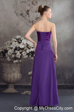 Empire Sweetheart Beading Purple Prom Dress For 2013 Spring