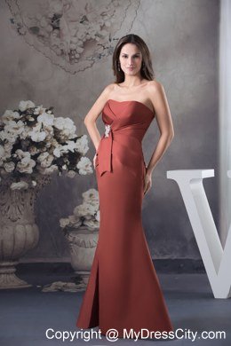 Brand New Trumpet Long Strapless Appliques Prom Dress