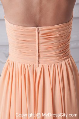 Halter top beading prom gowns with ruching waistband