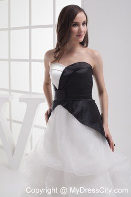 A-line Sweetheart High-low Colorful Dress For Prom With Pick-ups