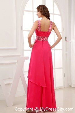 Affordable Empire V-neck Beading 2013 Custom Made Prom Dress