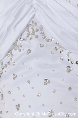 Halter White 2013 Design Beaded Decorate Quinceanera Dresses