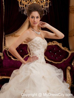 Ivory Sweetheart Satin and Organza Corset Sweet 15 Dresses