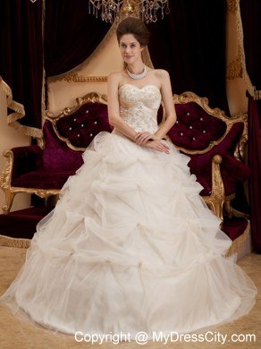 Ivory Sweetheart Satin and Organza Corset Sweet 15 Dresses