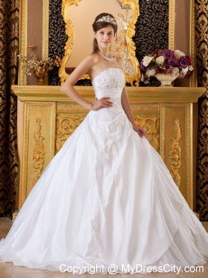 Cheap White A-line Appliques With Beading Dresses For 2013 Sweet 15