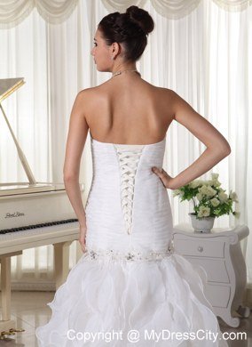 Mermaid Ruffles Sweetheart Beaded and Appliques for 2013 Wedding Dresses