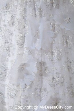 Sweetheart Special Fabric Bridal Dresses for Church Wedding