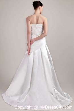 2013 Romantic A-line Sweetheart Ruches Wedding Dress