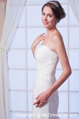 Mermaid Strapless Court Train Lace Wedding Dress for 2013