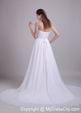 Sweetheart Beading and Ruches Beach Wedding Dress for 2013