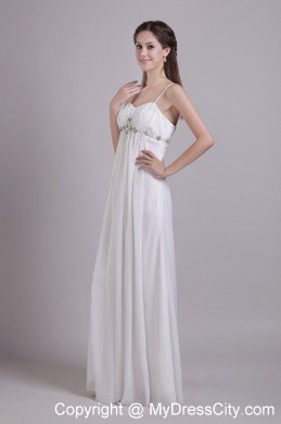 Spaghetti Straps 2013 Beach Wedding Dress for Outdoor Wedding