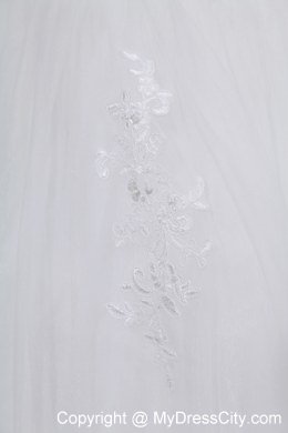 Lace Ruches Sweetheart Chapel Train 2013 Wedding Dress