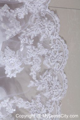 Cheap Lace Ball Gown Sweetheart Chapel Train Wedding Dress