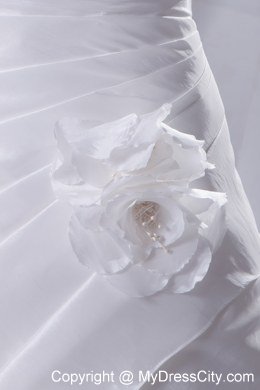 Ruches Halter Flowers 2013 New Wedding Dress Indoor Wedding