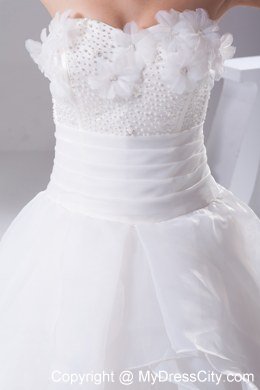 2013 Beautiful Ball Gown Sweetheart Appliques Wedding Dress