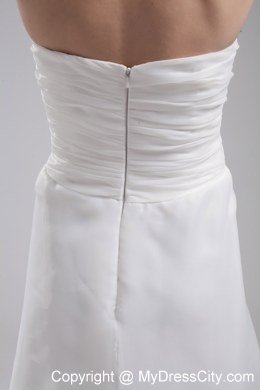 Column 2013 Wedding Dress with Sweetheart Ruches Organza