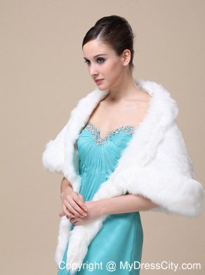 Faux Fur Wraps For Wedding Party and Other Occasion With Open Front