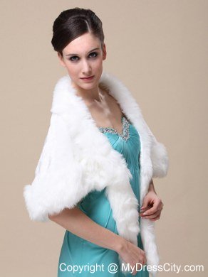 Faux Fur Wraps For Wedding Party and Other Occasion With Open Front