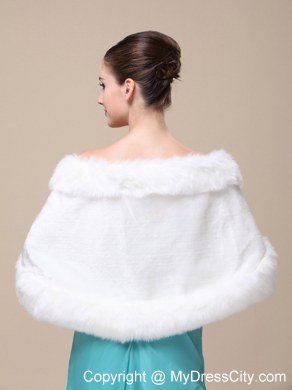 Faux Fur Wraps For Wedding Party and Other Occasion With Open Front