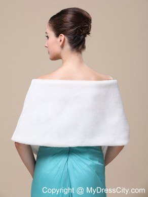 Luxurious Faux Fur Special Occasion / Wedding Shawl On Sale